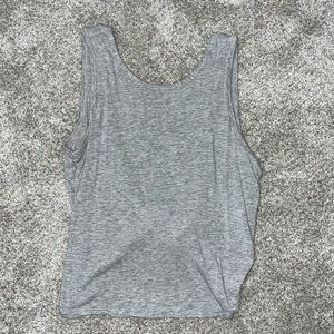 Medium gray tie back Aerie tank top